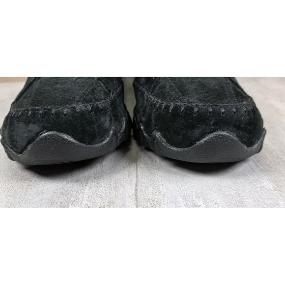 Skechers Bikers Totem Pole Black Suede Faux Fur Ankle Boots Womens Size 10 - Picture 6 of 10